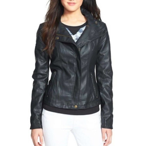 RD Style Jackets & Coats Rd Style Faux Leather Motorcycle Jacket